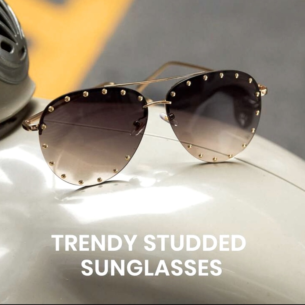 Rectangular Frameless Ultralight Sunglasses - image 6